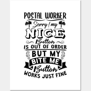 Funny Postal Worker - Postal Gift Posters and Art